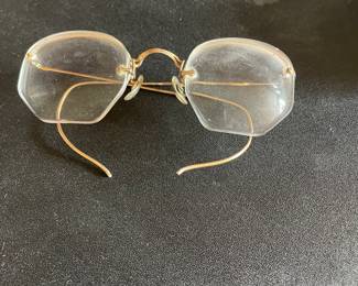 Vintage Eyeglasses Spectacles Rimless 