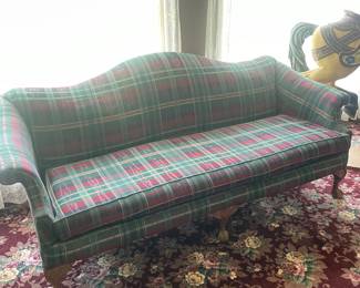 Chippendale Plaid Sofa
