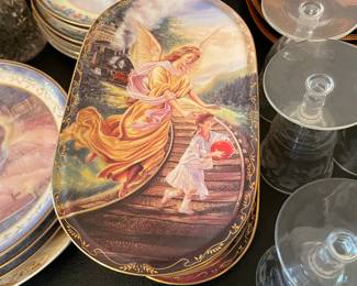 Vintage Collection of Bradford Exchange Guardian Angel Plate Wall Plaque 
