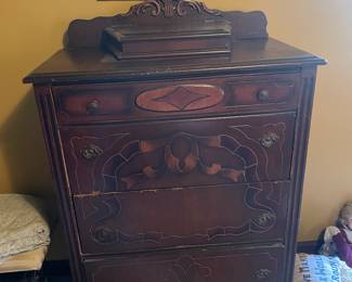 Antique Wood Chest of Drawers