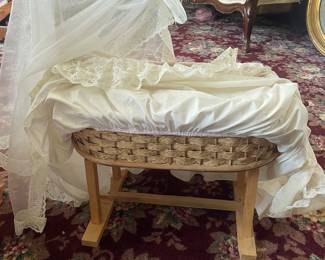Vintage Doll Bassinet 
