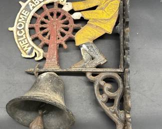 Vintage Iron 'Welcome Aboard' Ship's Bell