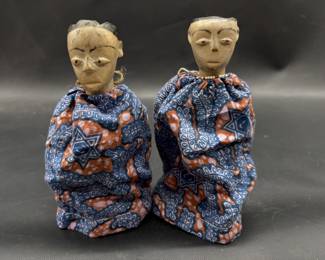 (2) African Ewe People Statuettes