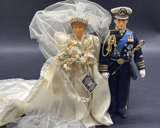 Peggy Nisbet Prince Charles & Princess Diana Dolls
