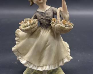 Vintage Hand Painted Bisque Figurine by Lefton