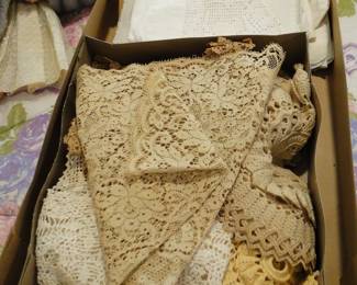 Vintage crocheted linens