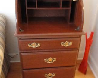 Rolltop secretary 45 1/2x24x19 vase not for sale