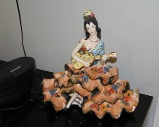 Ceramic/porcelain girl with guitar