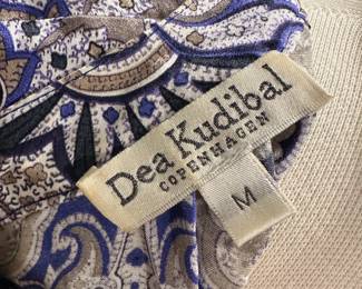 Closeup of Dea Kudibal multicolor paisley dress, size M