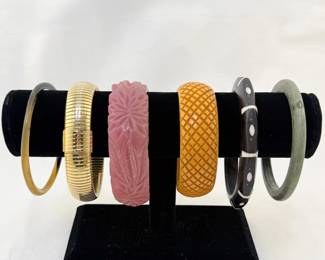 Statement bracelets in beautiful colors and textures
