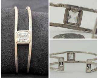 Givenchy sterling silver cuff bracelet