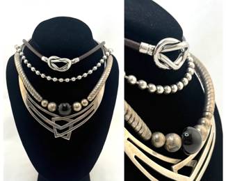 Dramatic and cool necklaces