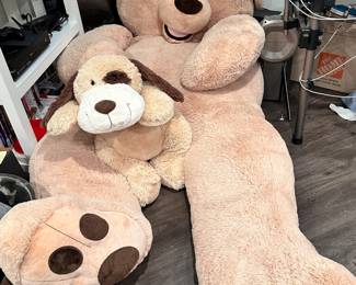 Giant plush stuffed teddy bear, large plush dog