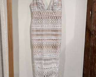 ASOS DESIGN midi pencil dress in cutwork broderie, size 8, new with tags / NWT