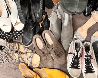 Vintage women's shoes, slip ons, flats, sandals, boots