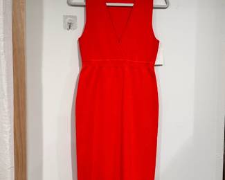 NBD red knit sleeveless dress, size M