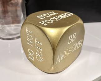 Motivational quotes cube or dice
