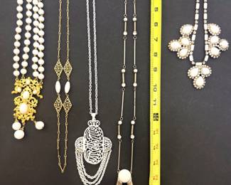 Gorgeous necklaces from Les Bernard, Emmons, Trifari, Pierre Cardin