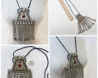 Vintage Afghan Kuchi pendant necklace
