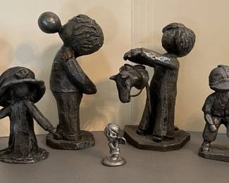 15 Pewter Figurines