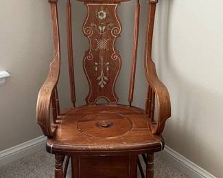 9 Vintage Commode Chair