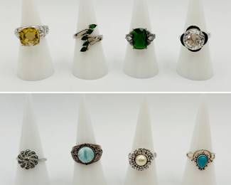 Vintage rings, retro fashion