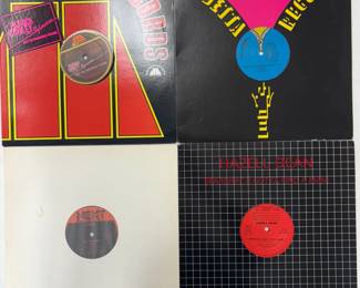 Vintage vinyl LP and EP records: Patrick Cowley featuring Sylvester, Vendetta Records / Maurice / This is Acid, C-Bank / One More Shot, and Hazell Dean