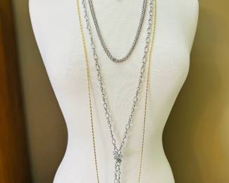Costume jewelry necklaces in all lengths to suit your style, from Crown Trifari, Monet, Anne Klein, Marshall Field, Trifari ZPC