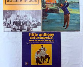 Vinyl records for sale: Duke Ellington / 1941 Classics, Perry Como / Como Swings, Little Anthony and the Imperials / I’m On The Outside (Looking In)