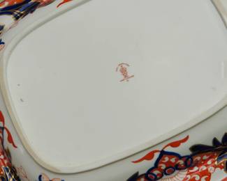 Mark on the Two Royal Crown Derby Serving Dishes