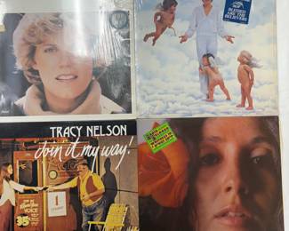 Vinyl records from Anne Murray, Tracy Nelson, and Maria Muldaur