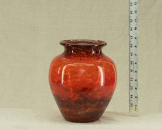 Signed art glass vase by Muller Frères Luneville, France  