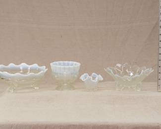 Various Opalescent Pattern Glass, c. 1900