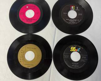 45s singles by The Essex, Ray Charles, The Moonglows, The Shields