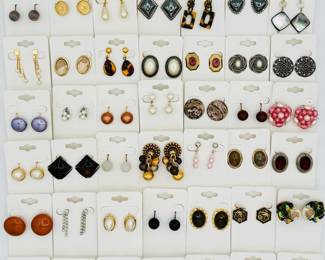 More from the large collection of vintage costume jewelry earrings available at this sale