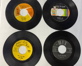 Vinyl records by The Elgins, Brenda Lee, Alpha Zoe, Cliff Nobles,