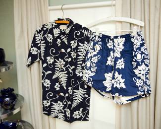 Hawaiian Shirt and Matching Shorts.