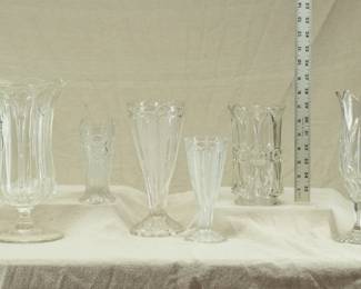 More EAPG vases, spooners and stemware