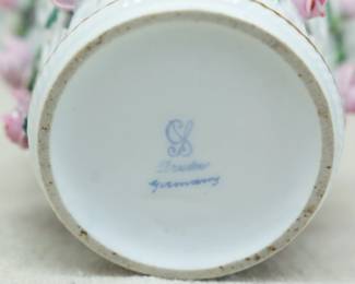 Mark on the Lefton China and Dresden Porcelain Vases
