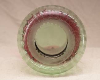 Another view of the antique rubina verde art glass vase