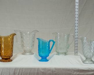 More EAPG Early American Pattern Glass Water Pitchers