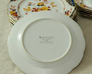 Closeup of the set of vintage Home Beautiful Canton Fair china