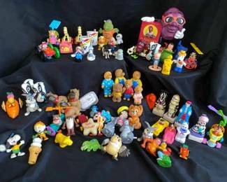 Collection of Small Figurines and Toys Including Disney McDonalds Berenstein Bears And More