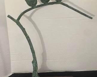Toyo Korea Bronze Three Birds Statue