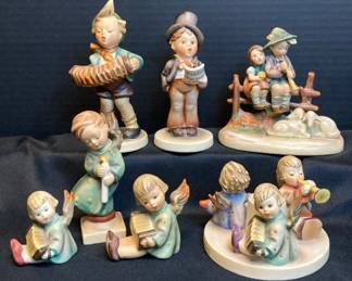 Hummel Musicians And Christmas Herald Angels Figurines