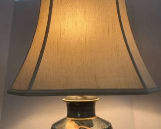 Vintage Fredrick Cooper Lily Pad And Lotus Lamp