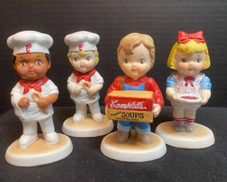 1993 Campbells Soup Kids Porcelain Figurines