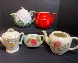 Vintage Teapot Collection Fitz Floyd Hydrangea And More