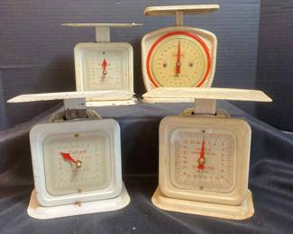 4 Vintage Metal Kitchen Scales Valiant Aveeco Kitchen King