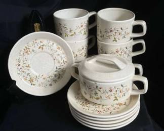 Merriment TemperWare By Lenox Teacup And Saucer And Soup Dish